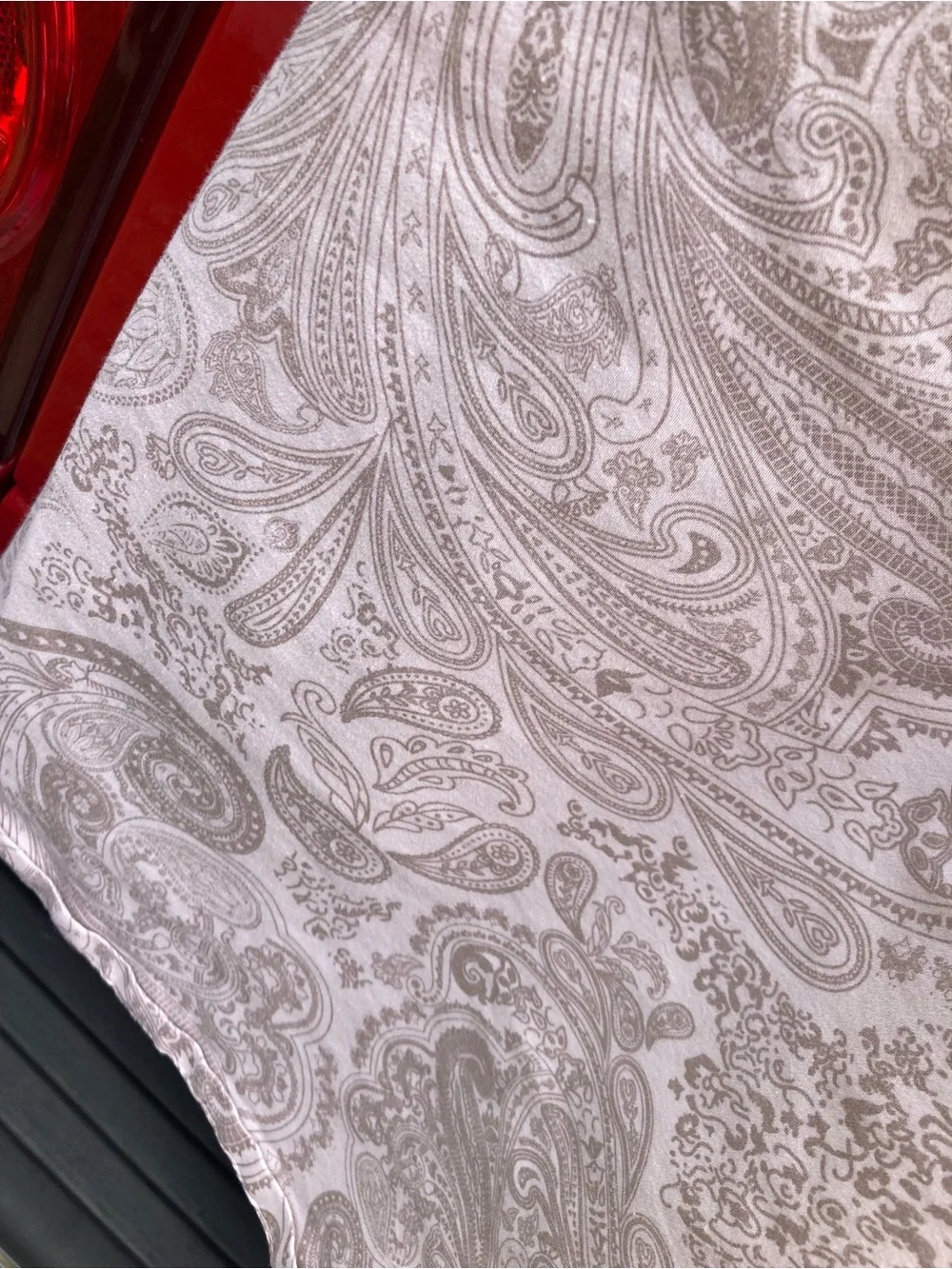 Neutral Paisley Home Bedding Sheet - Soft Cream/Tan